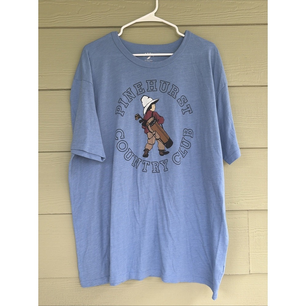 League 91 Blue PINEHURST COUNTRY CLUB Golf Graphic Tee Shirt Tshirt Mens 2XL